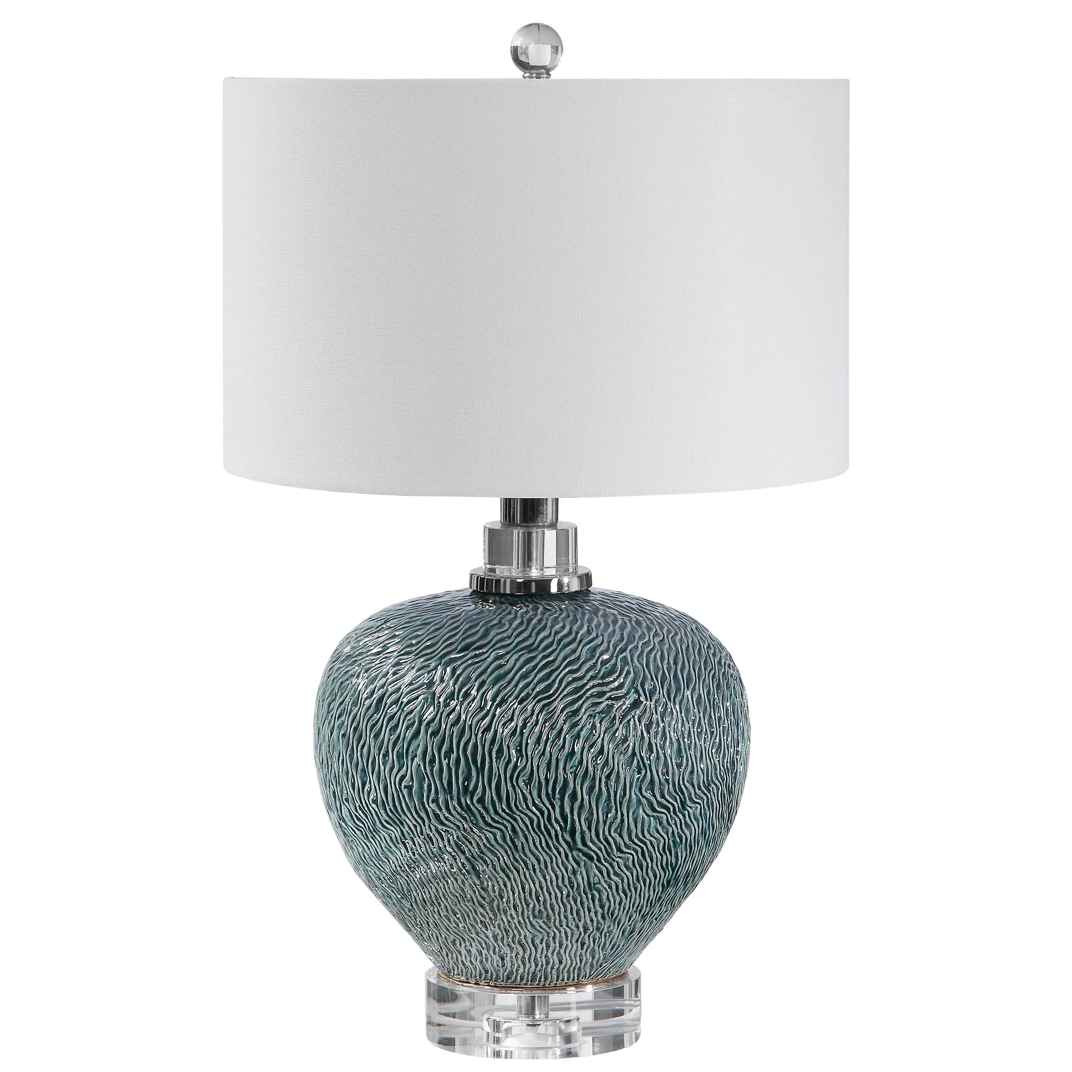 Uttermost Almera Dark Teal Table Lamp