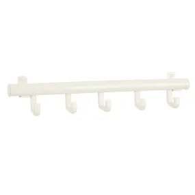 V-Part Coat Rack with 5 Hooks techno 5 White