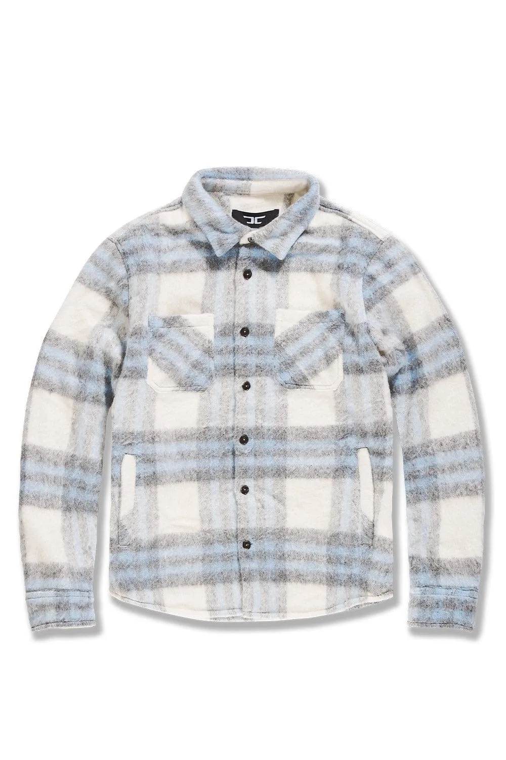 Vandal Flannel Shacket (Sky Blue)