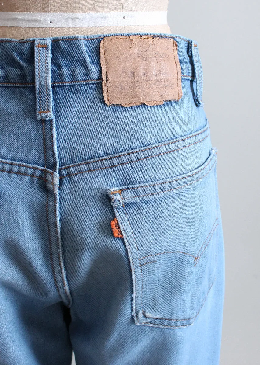 Vintage 1970s Orange Tab Levi's Boyfriend Jeans