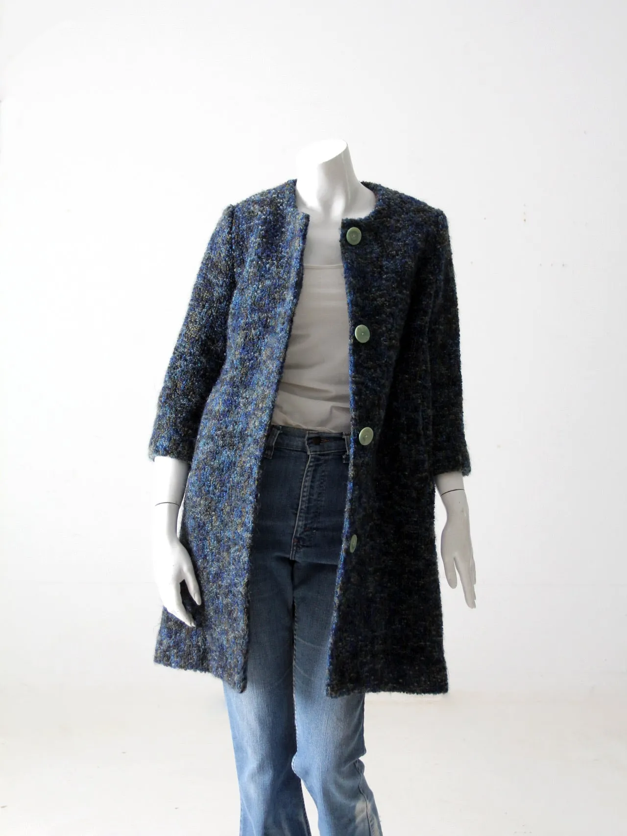 vintage 60s tweed coat