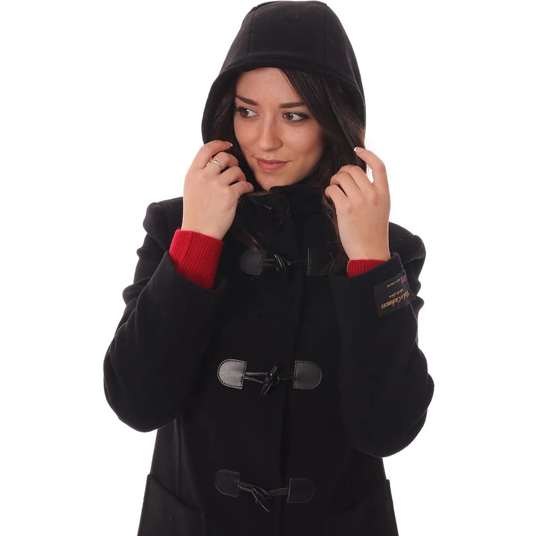 Women's Duffle Coat in Black