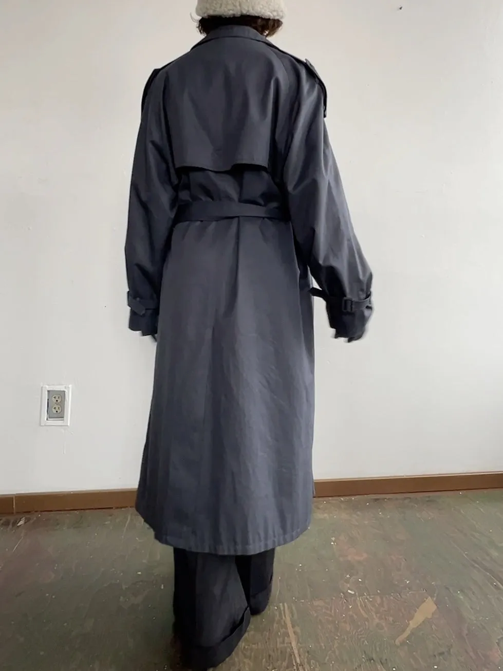 Yves Saint Laurent Gray Trench Coat